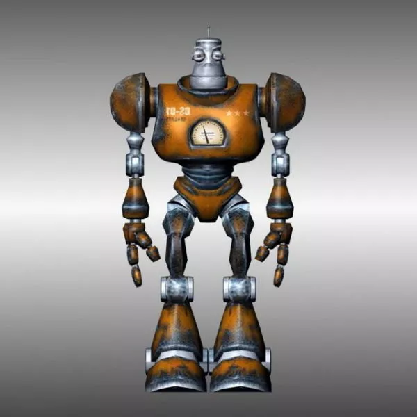 Rigged Ancient Robot Character Free 3d Model - .3ds, .Max, .Vray ...