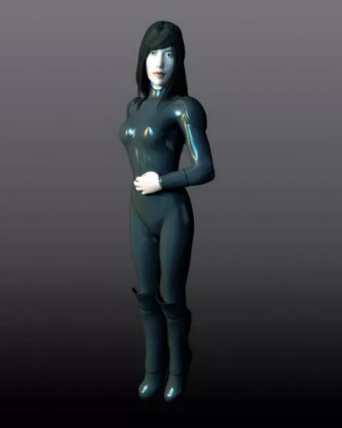 Hot Bikini Girl 3d model