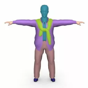 Rigged Human Male Figure 3d model