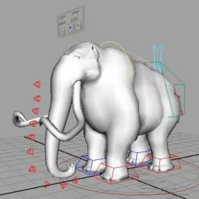 Rigged Mammoth 3d model