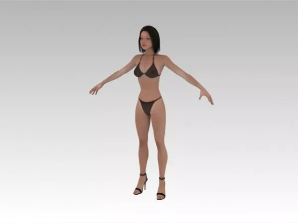 Realistic Woman 3d model
