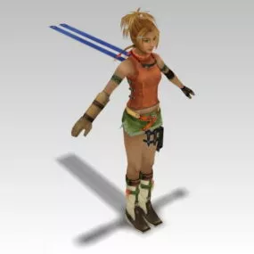 Rikku In Final Fantasy 3d model