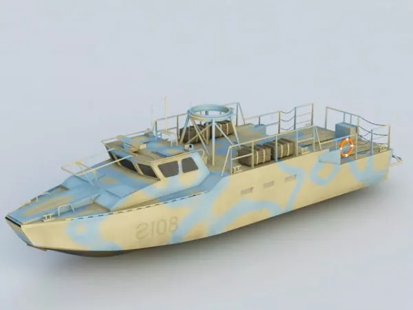 Medieval Row Boat 3d model