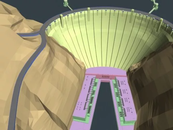 River Dam 3d model River Dam 3d model