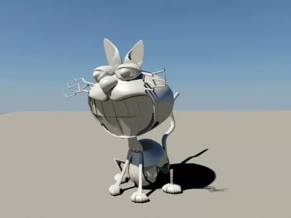 Robot Cat Cartoon 3d model Robot Cat Cartoon 3d model