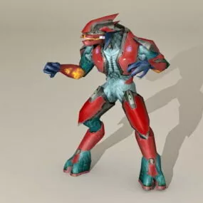 Robot Fight Stance 3d model