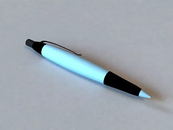 Colorful Ballpoint Pen 3d model
