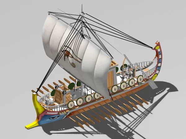 Missile Frigate Guided Class Ship 3d model