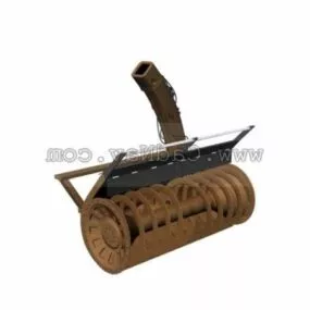 Rotary Snow-plough 3d model