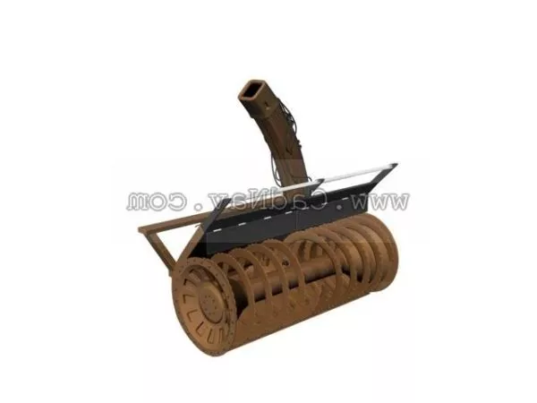 Rotary Snow-plough 3d model Rotary Snow-plough 3d model
