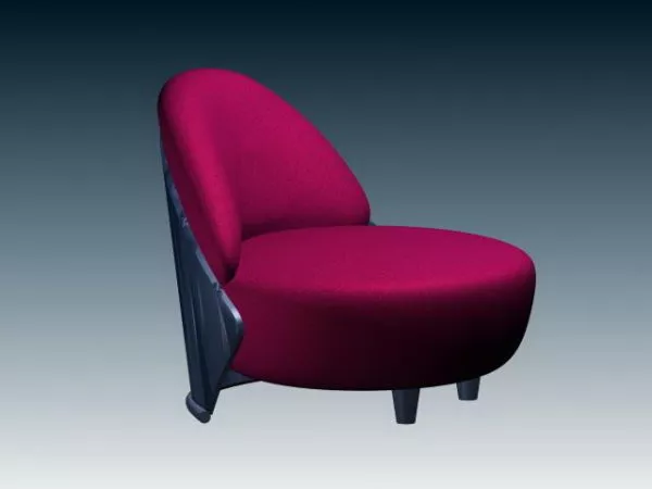 Round Accent Chair 3d model Round Accent Chair 3d model