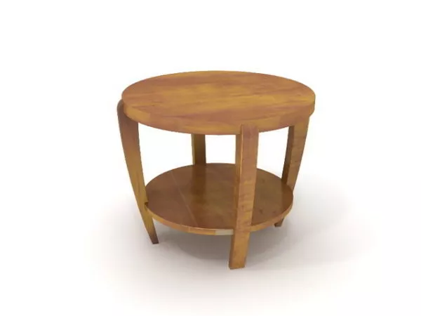 Furniture Round End Table 3d model Furniture Round End Table 3d model