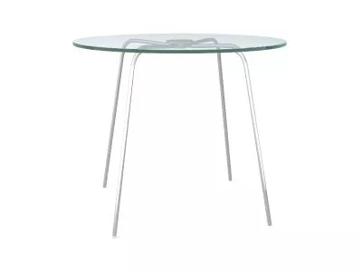 Round Glass Table Furniture 3d model Round Glass Table Furniture 3d model