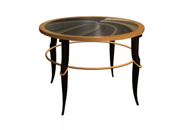 Round Marble Top Table 3d model Round Marble Top Table 3d model