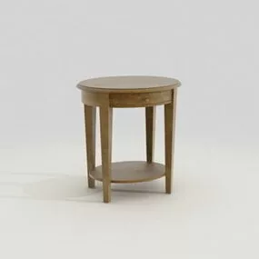 Round Side Table Furniture 3d model