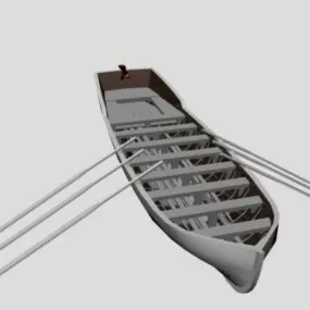 Row Boat 3d model