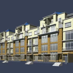Row House 3d model
