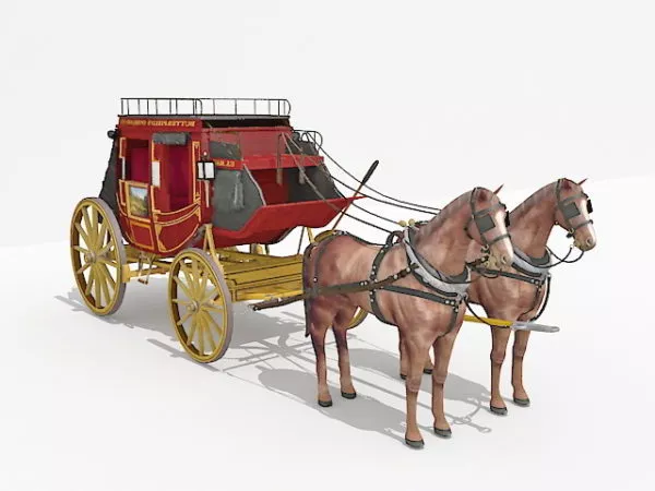 Royal Horse-drawn Carriage 3d model Royal Horse-drawn Carriage 3d model