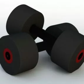 Rubber Dumbbells 3d model