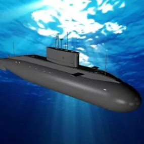 Russian Kilo Class Submarine 3d model