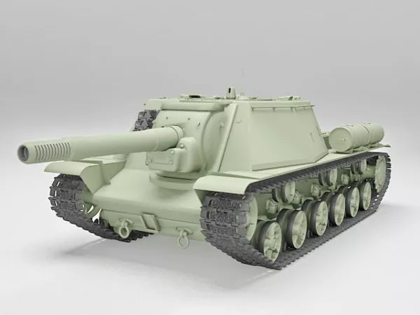 Russian Su-152 Self-propelled Heavy Howitzer 3d model Russian Su-152 Self-propelled Heavy Howitzer 3d model