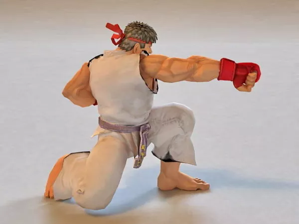 Ryu Street Fighter Animated & Rigged 3d model Ryu Street Fighter Animated & Rigged 3d model