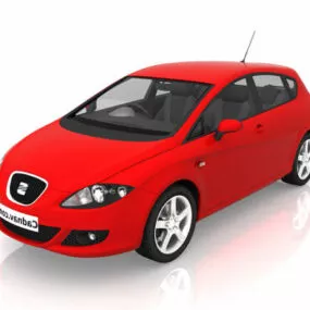 Seat Leon Hatchback Car 3d model