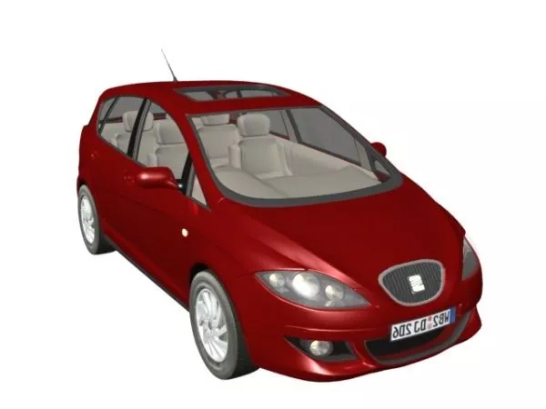 Seat Toledo Compact Car 3d model Seat Toledo Compact Car 3d model