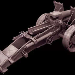 Sig 33 Heavy Infantry Gun 3d model