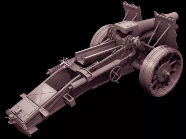 Sig 33 Heavy Infantry Gun 3d model Sig 33 Heavy Infantry Gun 3d model