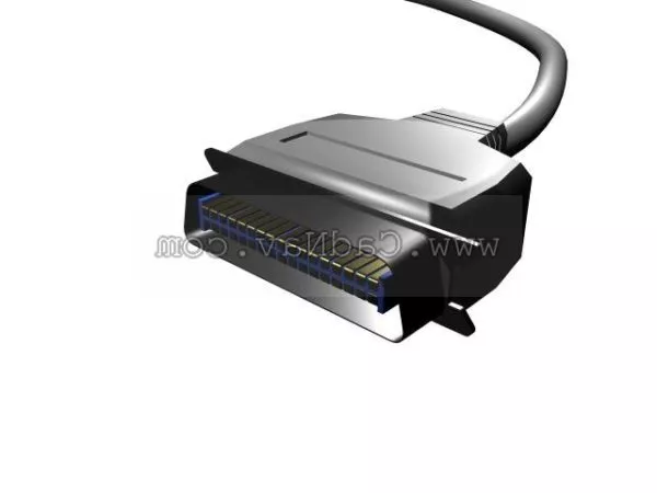 Gaming Work Table With Computer 3d model