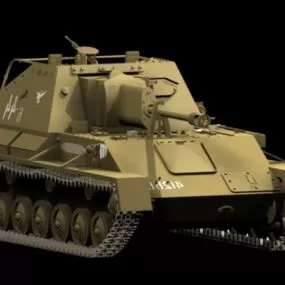 Su-76 Self-propelled Gun 3d model