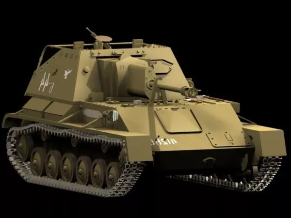 Su-76 Self-propelled Gun 3d model Su-76 Self-propelled Gun 3d model
