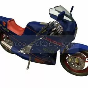 Suzuki Walter Wolf Racing Motorcycle 3d model