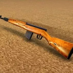 Svt-40 Rifle 3d model