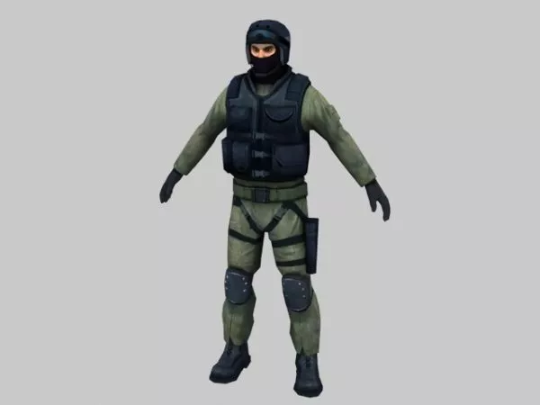 Swat Police 3d model Swat Police 3d model