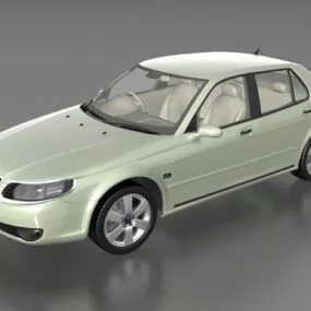Saab 9-3 Compact Executive Car 3d model
