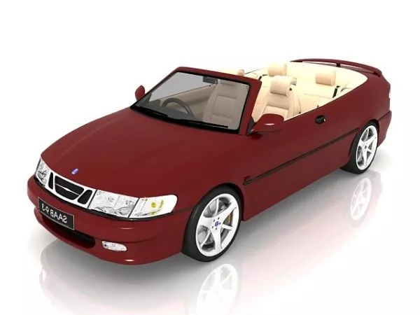 Saab 9-3 Convertible 3d model Saab 9-3 Convertible 3d model