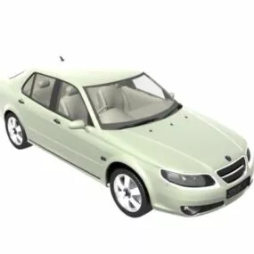 Saab 9-5 Aero Sedan Car 3d model