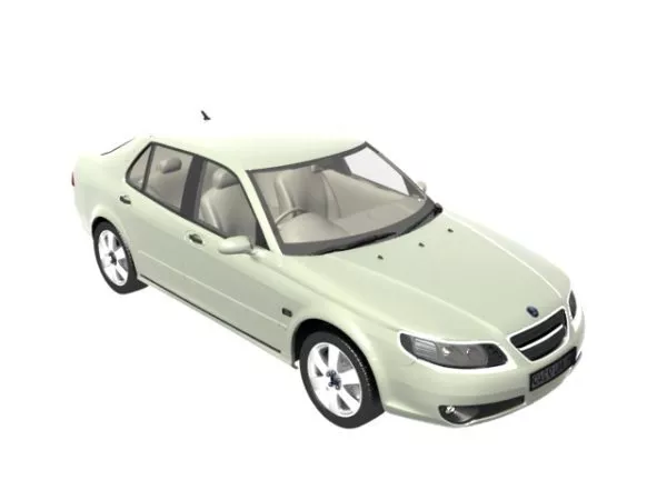 Saab 9-5 Aero Sedan Car 3d model Saab 9-5 Aero Sedan Car 3d model