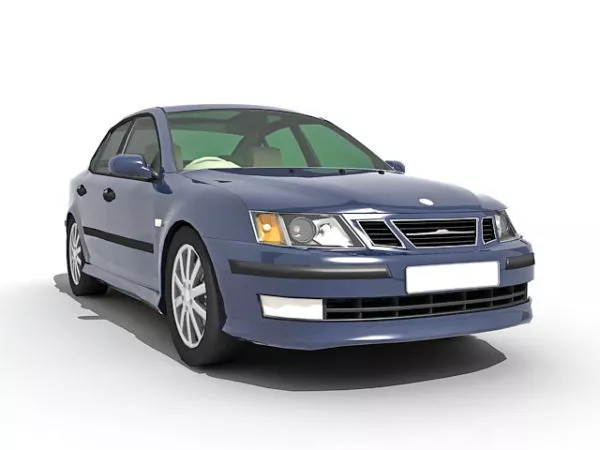 Saab Car 3d model Saab Car 3d model