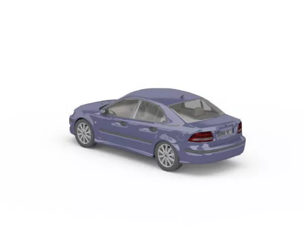 Saab Sedan 3d model Saab Sedan 3d model