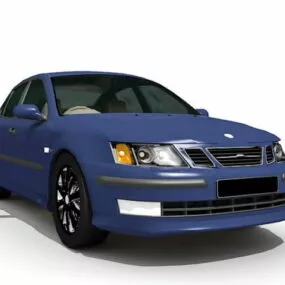 Saab Sedan Car 3d model
