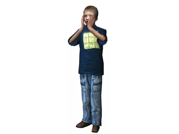 Cartoon Guy Character 3d model