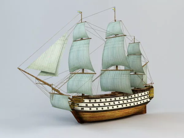 Battleship Bismarck 3d model