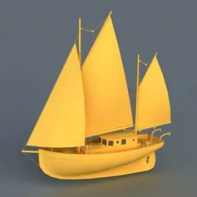 Sailing Boat 3d model