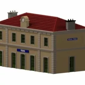 Saint-julien Railway Station 3d model