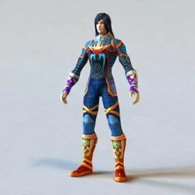 Scale Armor Man 3d model