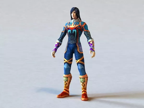 Scale Armor Man 3d model Scale Armor Man 3d model