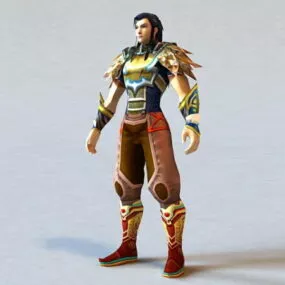 Scale Armor Warrior 3d model